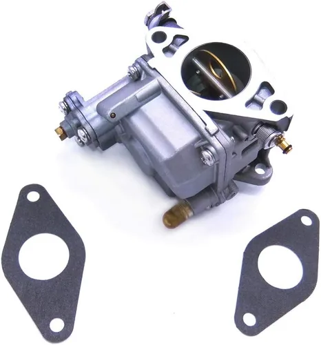 Miniatura 4 de SouthMarine 66M-14301-12 Carburador de motor y 66M-13646-00 juntas (2 piezas) para Yamaha 4 tiempos 15hp F15 motor de arranque eléctrico