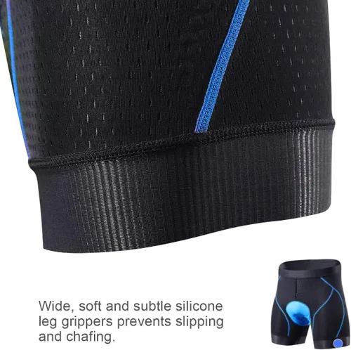 Miniatura 4 de Souke Sports Mens Cycling Underwear Shorts 4D Padded Bike Bicycle MTB Liner Shorts with Anti-Slip Leg Grips