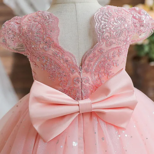 Miniatura 5 de NNJXD Baby Girl Princess Dress Bowknot Sequins Dresses