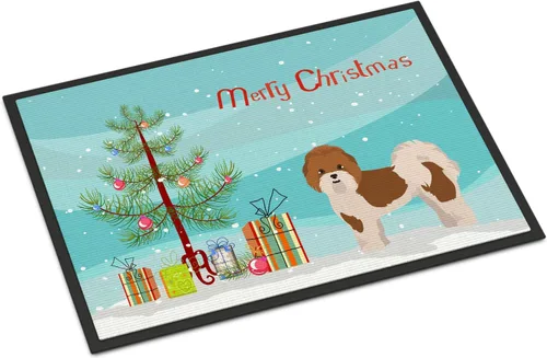 Miniatura 198 de Caroline's Treasures CK3799MAT Akita Shepherd - Tapete de árbol de Navidad de 18 x 27 pulgadas, tapete para puerta delantera, interior y exterior