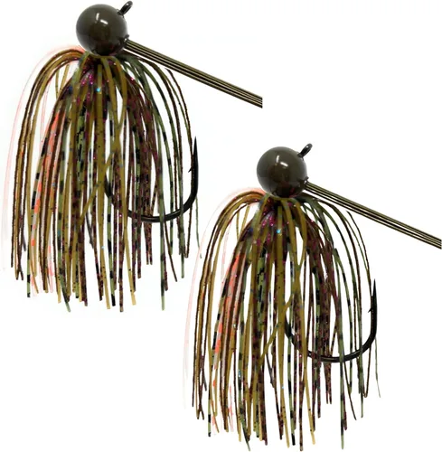 Miniatura 9 de Reaction Tackle Plantillas de fútbol de tungsteno para pesca de lubina, diseño de cebo sin malas hierbas, 97% de tungsteno puro, cabeza de plantilla