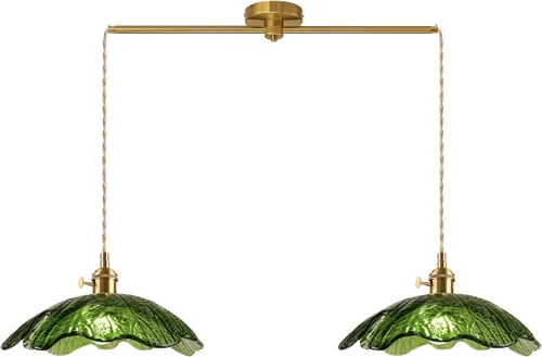 Miniatura 18 de Lámpara colgante colgante moderna de latón dorado 1 luz colgante de vidrio ámbar iluminación diseño cúpula moderna lámpara colgante para isla