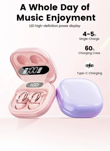 Miniatura 5 de Auriculares para dormir, 5.4 Bluetooth con cancelación de ruido para dormir, ultra delgados, a prueba de sueño lateral, inalámbricos