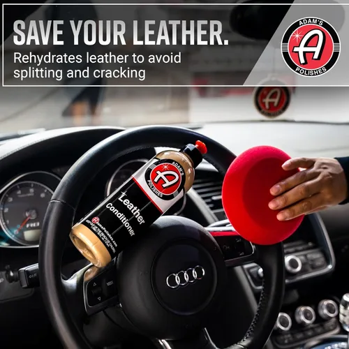 Miniatura 5 de Adam's Polishes Kit de cuidado de cuero – Limpiador y acondicionador de cuero Suministros de limpieza de automóviles Protección UV para accesorios