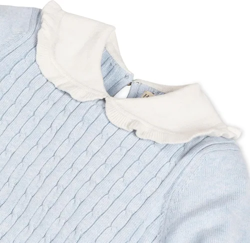 Miniatura 2 de Hope & Henry Vestido Ponte de aspecto francés con lazo para niña
