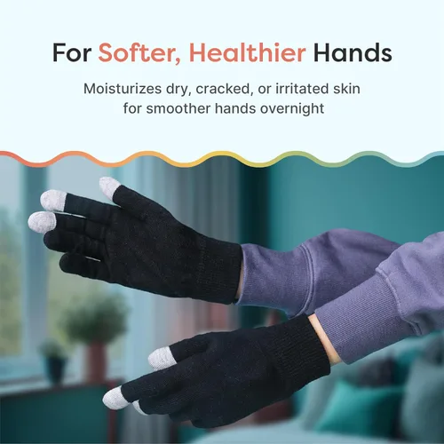Miniatura 2 de ZenToes Guantes Hidratantes para Manos Secas, Gel Infundido con Aceite de Semilla de Jojoba, Aceite de Oliva y Vitamina E, Hidratante Nocturno