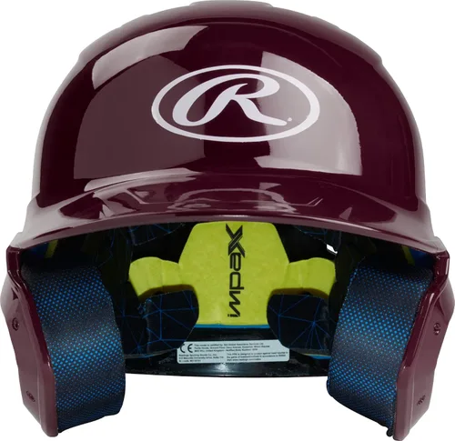Miniatura 2 de Rawlings Casco de bateo de béisbol MACH Mate Tallas JR y SR Múltiples colores bermellón brillo
