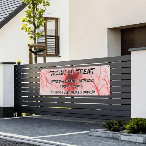 Miniatura 3 de Cartel personalizado de Feliz Halloween para fiesta, añade tu texto en la pancarta, decoraciones de Halloween personalizadas para interiores