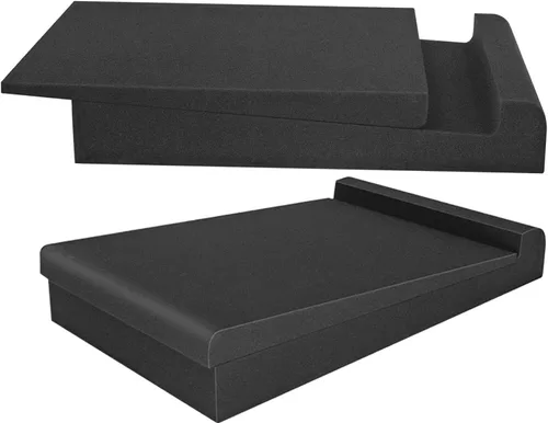 Paquete de 2 almohadillas de aislamiento para monitor de estudio para altavoces de 5 a 6 pulgadas, aislamiento acústico, espuma de estudio, evita