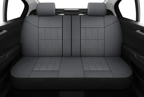 Miniatura 10 de VarCozy Juego de fundas para asientos delanteros de automóvil de piel sintética, fundas universales para asientos delanteros de automóvil, fundas