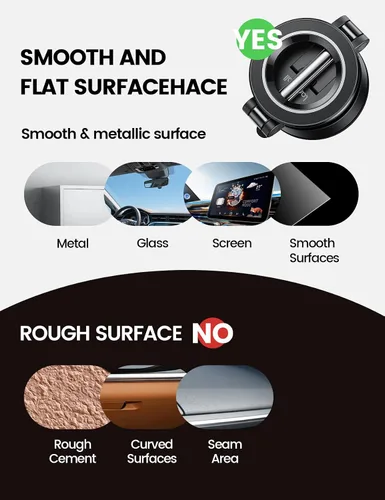 Miniatura 8 de Lamicall Soporte de teléfono para automóvil [70 libras de succión potente] para soporte de automóvil Magsafe, soporte de teléfono con ventosa