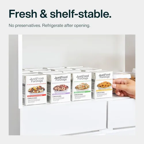 Miniatura 7 de JustFoodForDogs Pantry Fresh Wet Dog Food, Comida Completa para Perros o Complemento para Comida de Perros, Receta de Comida para Perros de Grado
