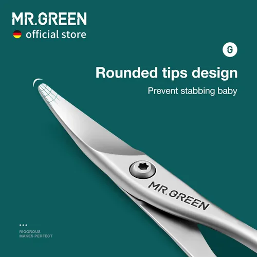 Miniatura 3 de MR.GREEN Tijeras de uñas para bebés, cortadores de uñas de seguridad, cortador para recién nacidos, herramienta de manicura conveniente