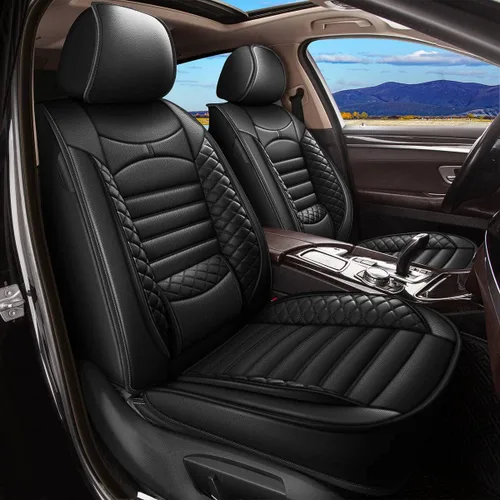 Miniatura 20 de Fundas de asiento de auto para Ford Fusion 2010-2020: juego completo de fundas protectoras de asiento impermeables de piel sintética compatible