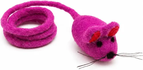 Miniatura 27 de Glaciart One Mini juguete de fieltro para gatos, tamaño de gatito y gato pequeño, juguete de lana natural, juguete interactivo suave y mullido