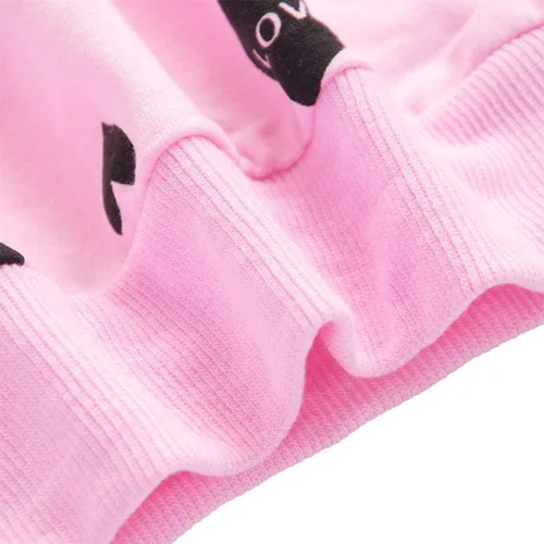 Miniatura 5 de Conjunto de ropa para niñas con estampado de corazón y polainas