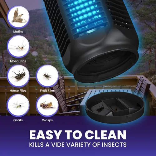 Miniatura 3 de LiBa Bombilla de repuesto para lámpara UV de 10 W - Tubos de luz, compatible con lámpara electrónica para mosquitos de interior de 20 W, adecuada