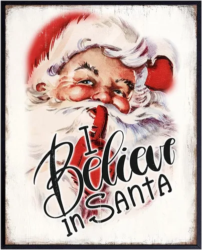 Decoración navideña vintage de granja, decoración rústica de Navidad, decoración de pared, bonitas decoraciones de Navidad, arte de pared, Papá
