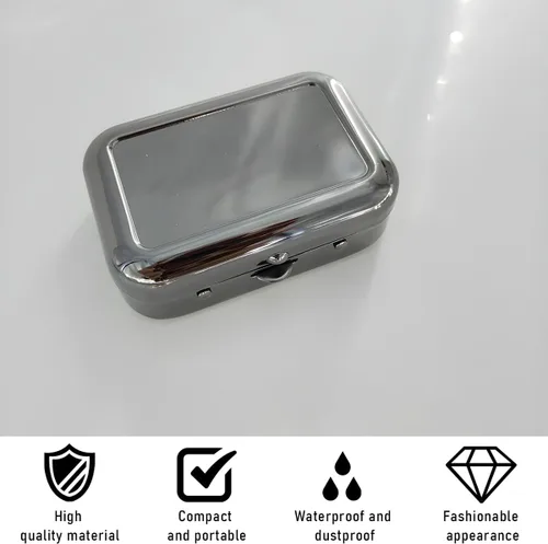 Miniatura 4 de Yourkar Ceniceros Portátiles, Mini Cenicero Portátil de Acero Inoxidable con Tapa a Prueba de Viento, Cenicero de Bolsillo Creativo Portátil