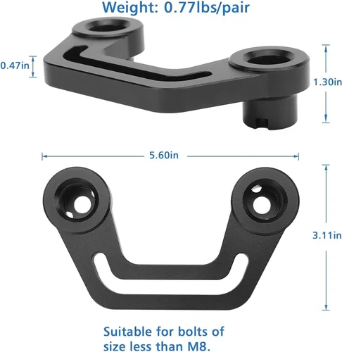 Miniatura 3 de Fydun - Soportes de montaje de luz LED, 1 par A, soporte de montaje de luz de pilar para JL JLU 2018?2022 (negro)