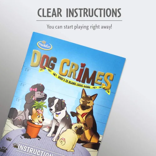Miniatura 7 de ThinkFun Dog Crimes Juego de Lógica – Rompecabezas Atractivo para Niños y Adultos Divertido Tema de Detective Desarrollador de Habilidades