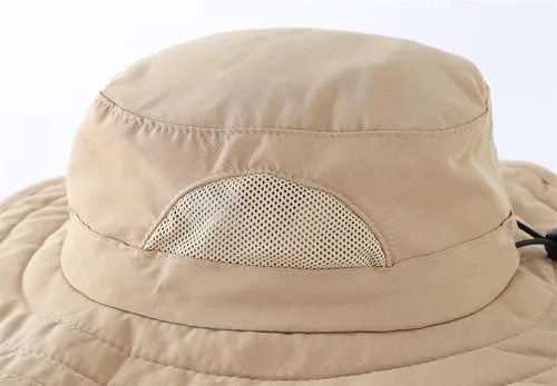 Miniatura 38 de Connectyle Sombrero de sol para niños y niñas, sombrero de pescador de ala ancha UPF 50+, sombrero de protección solar, sombrero transpirable