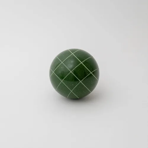BuyBocceBalls Listado - Fabricado en Estados Unidos, torneo de calidad premium - Bola de bochas de repuesto con rayas cruzadas - Individual verde