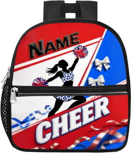 Miniatura 15 de Mochila transparente personalizada para niñas, mochila escolar de porristas de 12 x 6 x 12 pulgadas para mujeres, niños, adolescentes Azul