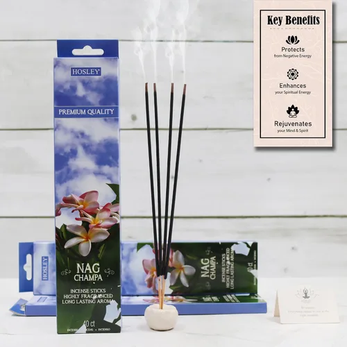 Miniatura 3 de Hosley Paquete de 120 varillas de incienso + paquete de 120 (total 240) – Nag Champa – Paquete a granel perfecto para el hogar, meditación