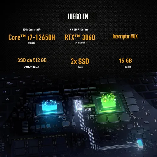 Miniatura 2 de ASUS TUF Dash 15 (2022) Laptop para juegos, pantalla FHD de 15.6 pulgadas 144Hz, Intel Core i7-12650H, GeForce RTX 3060, 16GB DDR5, 512GB SSD