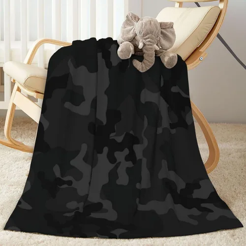 Miniatura 19 de Perinsto Camo Throw Blanket Ultra Soft Warm All Season Camouflage Decorative Fleece Blankets for Bed Chair Car Sofa Couch Bedroom 50"X40