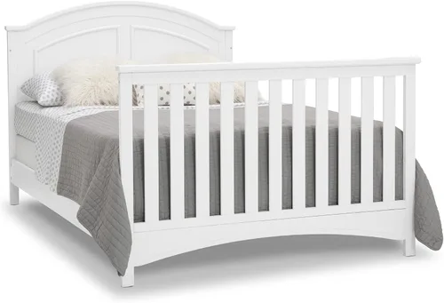 Miniatura 14 de Delta Children Perry, cuna convertible 6 en 1, con certificado Greenguard Gold, color blanco Bianca