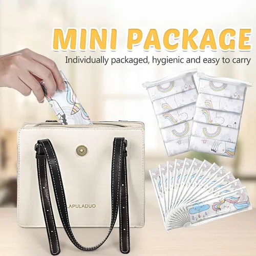 Miniatura 6 de Mimorou Paquete de 40 fundas desechables para asiento de inodoro para niños y adultos, extra grandes, envueltas individualmente, fundas de asiento
