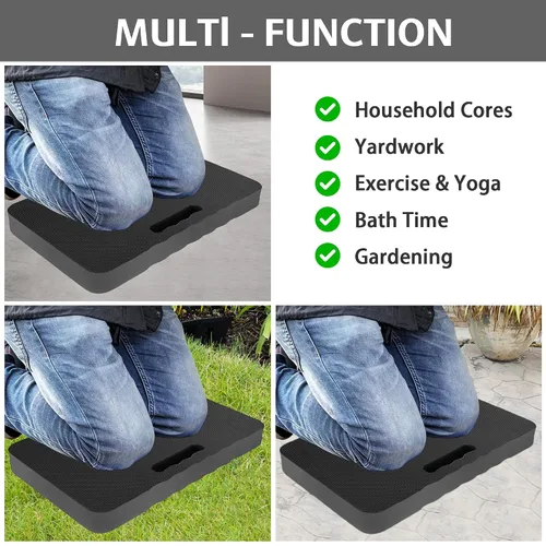 Miniatura 4 de HOOPLE Almohadilla para arrodillarse para jardinería, almohadilla de espuma ligera para rodillas para jardín, baño, yoga y ejercicio, almohadilla