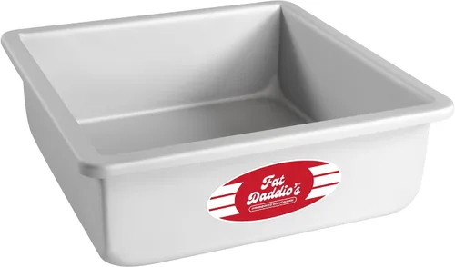 Miniatura 14 de Fat Daddio's PSQ-442 - Molde cuadrado de aluminio anodizado para tartas, 4 x 2 pulgadas