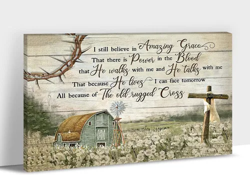Miniatura 28 de Arte de pared de granja - Lienzo de arte de pared de margaritas con cita de Jesús, Hoy elijo fe, esperanza, amor, paz, alegría, pintura de flores