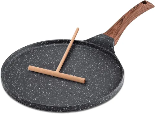 Miniatura 2 de Juego de sartenes antiadherentes para crepé, juego de 5 piezas para parrilla de panqueques de cocina, sartén plana con revestimiento de granito de 8