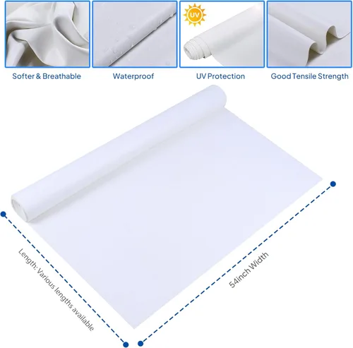 Miniatura 2 de Tela de cuero sintético impermeable de 108 x 54 pulgadas, vinilo marino, piel sintética, no se agrieta para tapicería, vehículo, pontón, barco