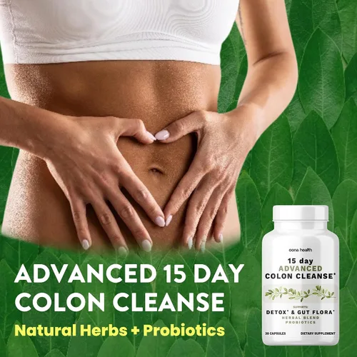 Miniatura 2 de Limpieza avanzada de colon de 15 días, probióticos y hierbas naturales, apoya la desintoxicación y la flora intestinal para mujeres y hombres