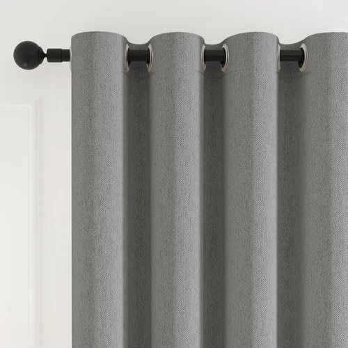 Miniatura 7 de Rinwoc - Cortinas 100% opacas gruesas y suaves de 2 paneles para dormitorio, aspecto de lino texturizado, bloqueo total de luz, cortinas