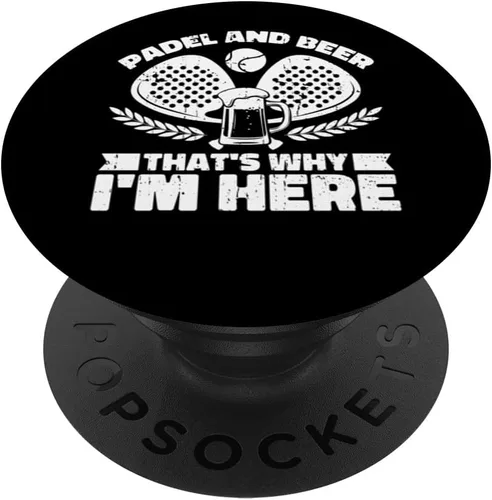 Miniatura 6 de Paleta de pádel de calabaza de cerveza, pádel de pelota de tenis PopSockets MagSafe PopGrip para iPhone