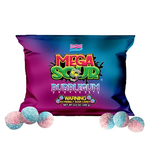Miniatura 34 de Barnetts - Mega Sour Candy Apple 3.67 oz - Bolsas dulces de moda - Dulces tradicionalmente hechos a mano - Revestimiento agrio dura 20 segundos