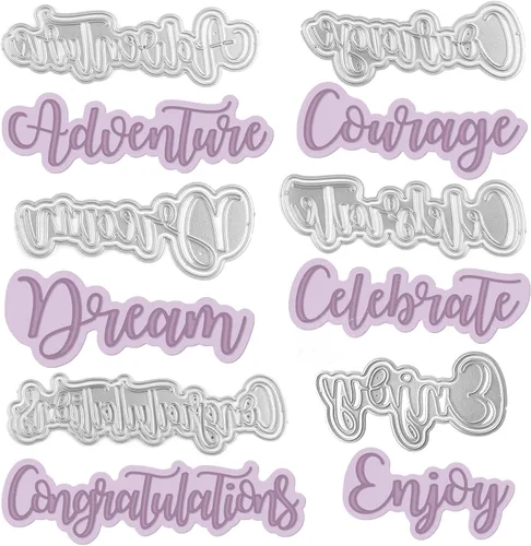 Miniatura 14 de 2 troqueles de corte de metal para tarjetas alfabetos, letras de metal para álbumes de recortes, manualidades, plantillas de grabado en relieve