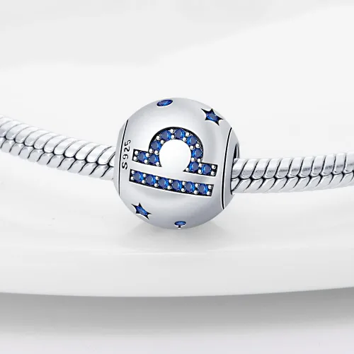 Miniatura 63 de Pandach 12 dijes de cumpleaños con signo del zodiaco de plata de ley 925 con piedra natal para mujer, pulsera, collar, pulsera, regalo para mujeres