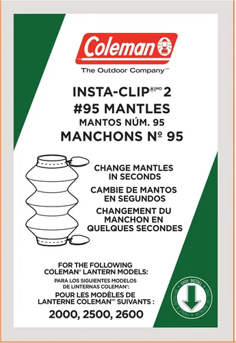 Miniatura 3 de Coleman Manto con forma de acordeón Insta-Clip #95, 2 paquetes de 2 (4 manto en total)