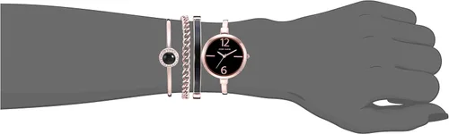 Miniatura 4 de Anne Klein Women's Bangle Watch and Premium Crystal Accented Bracelet Set