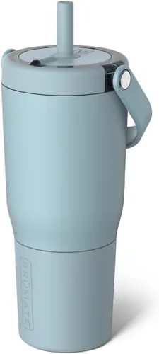 Miniatura 45 de BrüMate Resa - Vaso de viaje 100% a prueba de fugas de 25 onzas con asa y pajilla, popote SoftSip flexible, funda de silicona para mayor