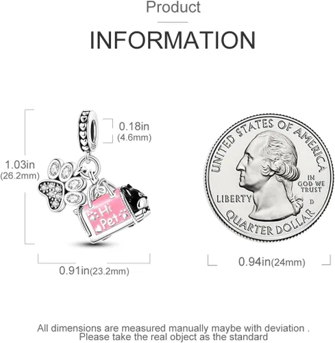 Miniatura 56 de MULA - Dijes de plata de ley 925 para pulseras y collares, colgantes de letras para la familia, cuentas de viaje en avión, dijes de árbol