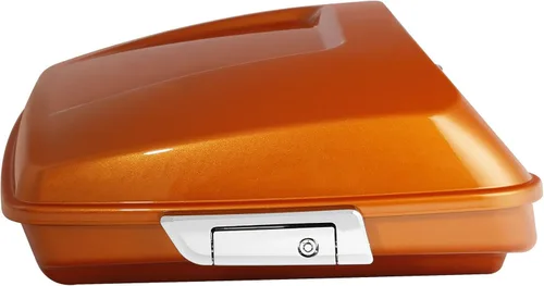 Miniatura 5 de HR3 Amber Whiskey 5.5" Equipaje de maletero tipo navaja con cierres Compatible con Street Glide FLHX 2014 2016 Road Glide FLTRX (Reemplaza al OEM)