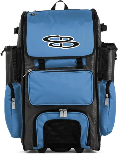 Miniatura 76 de Boombah Rolling Superpack - Bolsa para equipo de béisbol/sóftbol, varios colores, mango telescópico y capacidad para 4 murciélagos, versión